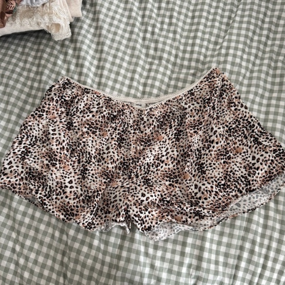 Aerie off duty satin flirty boxer